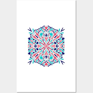 Coral Mandala no.2 Posters and Art